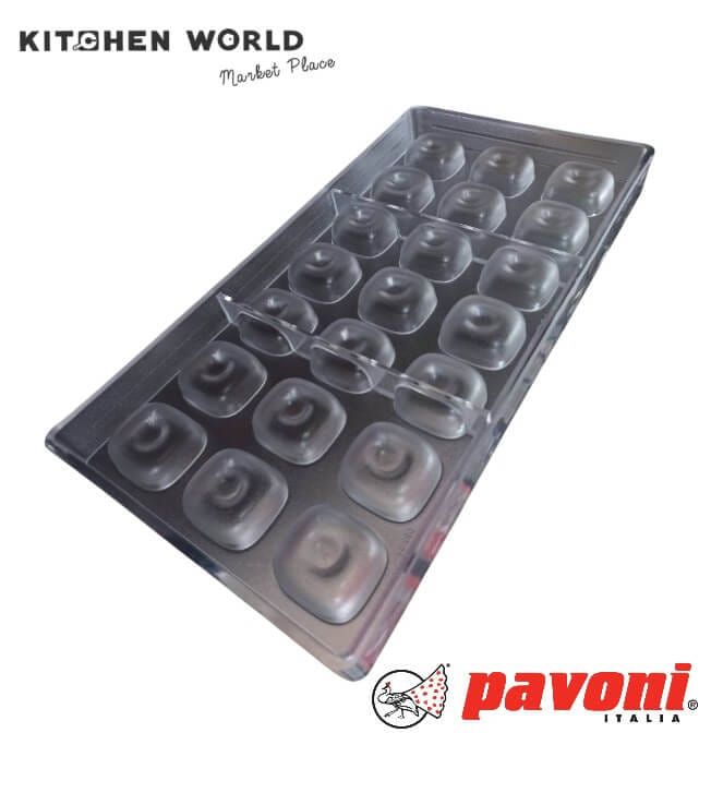 พิมพ์อบขนมโพลีคาร์บอเนต PAVONI CT0789-47 จำนวน 21 ช่อง